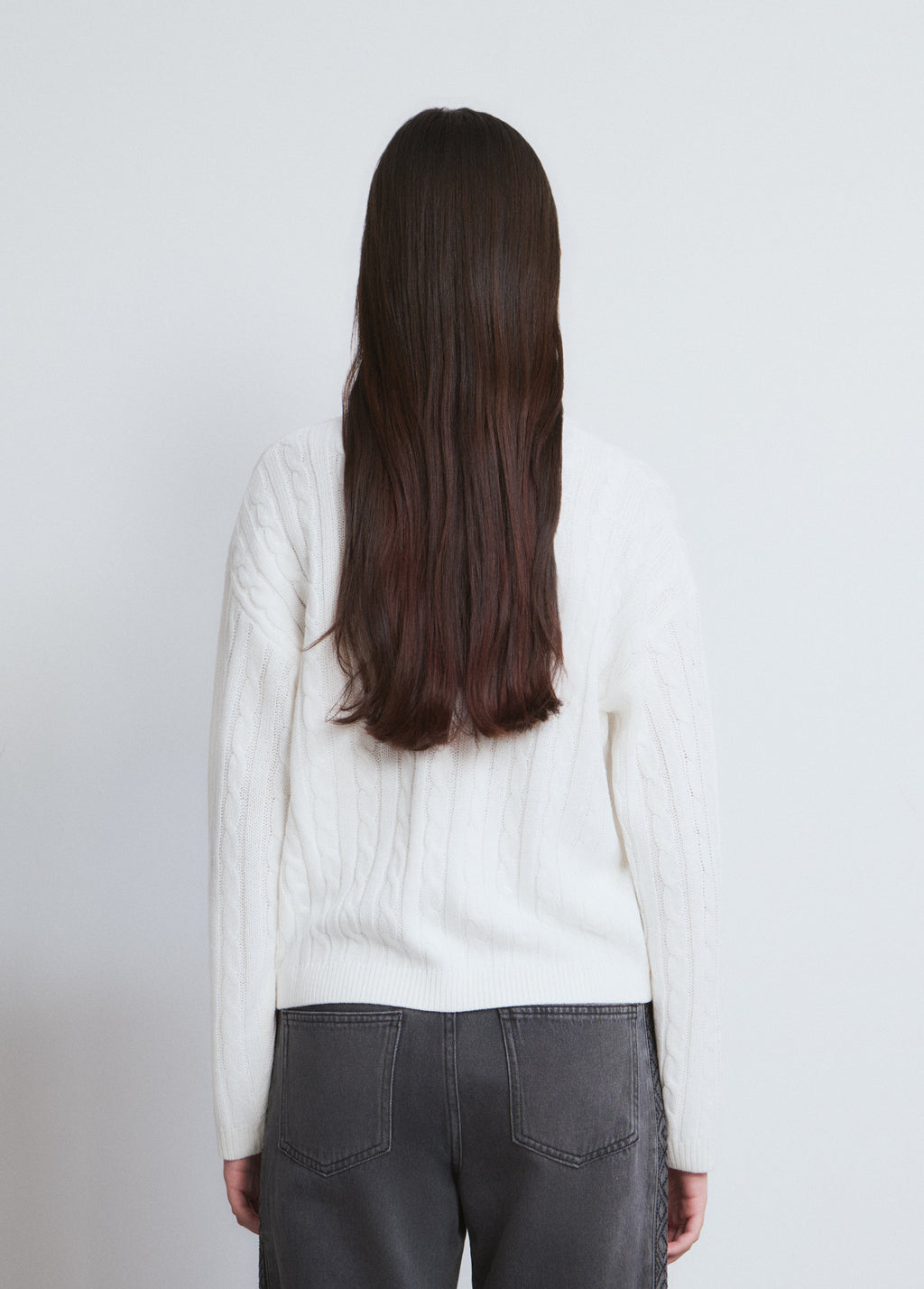 Braided dog sweater