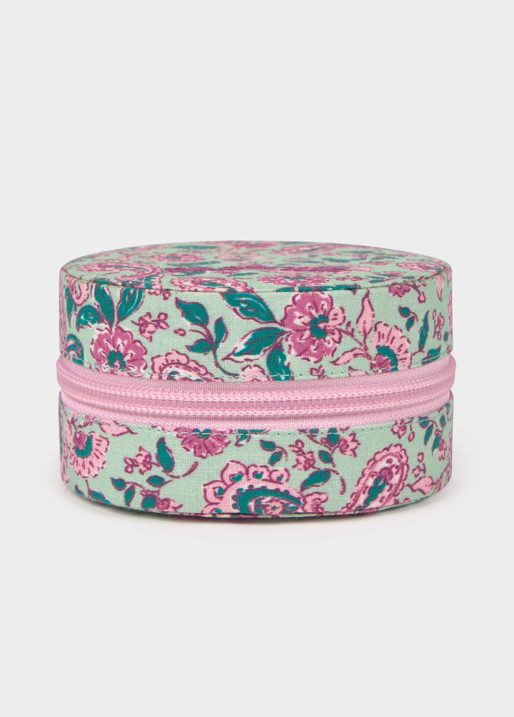 Joyero redondo estampado