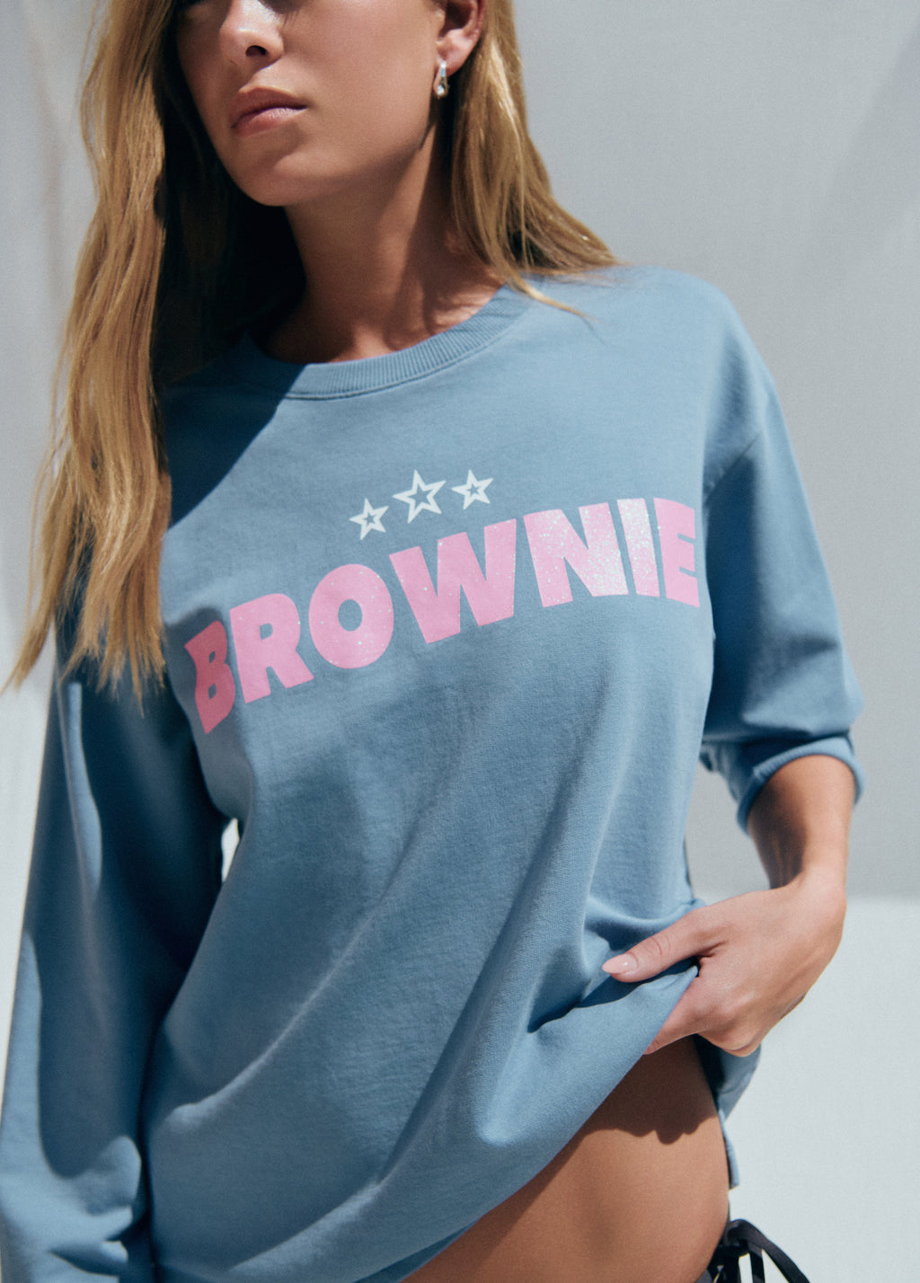 Sweatshirt met sterrenprint