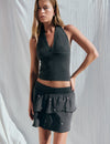 Top crochet with washed effect