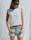 Blouse multiposition brodée