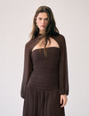 Arm warmers with choker