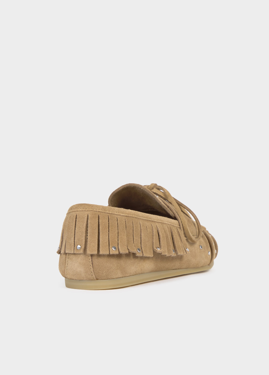 Mocassins de cuir amb serrells