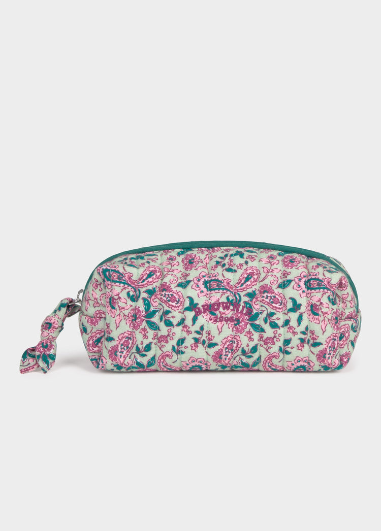 Small printed toiletry bag