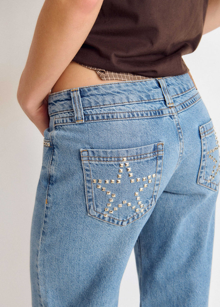 Star-studded jeans