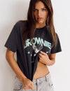 Washed t-shirt glitter wings