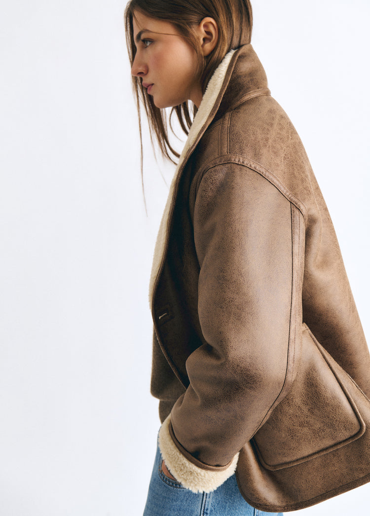 Reversible double-sided coat