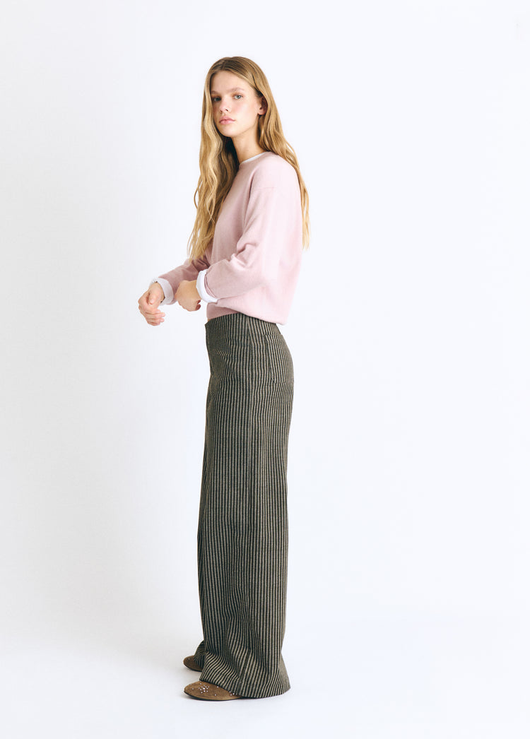 Corduroy striped trousers