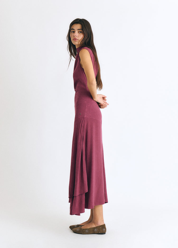 Langes Jacquardkleid