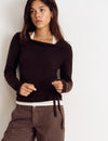 Jersey doble cuello barco