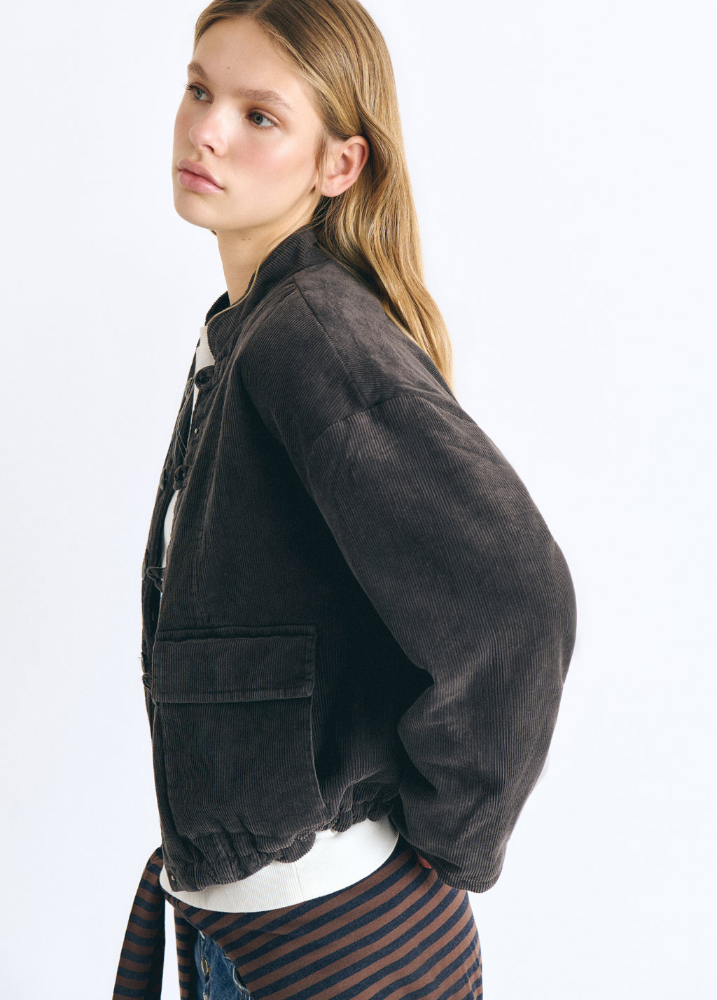 Gefütterte Cordjacke