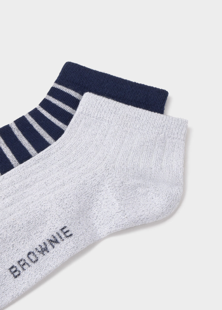 Pack of short lurex socks