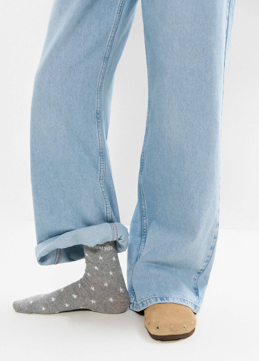 Socken-Set Sterne und uni
