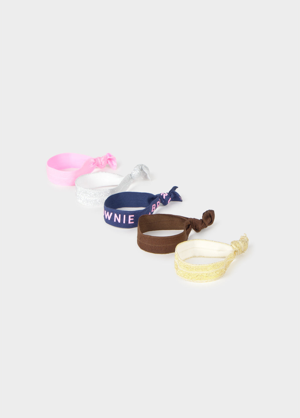 Brownie logo hair tie pack