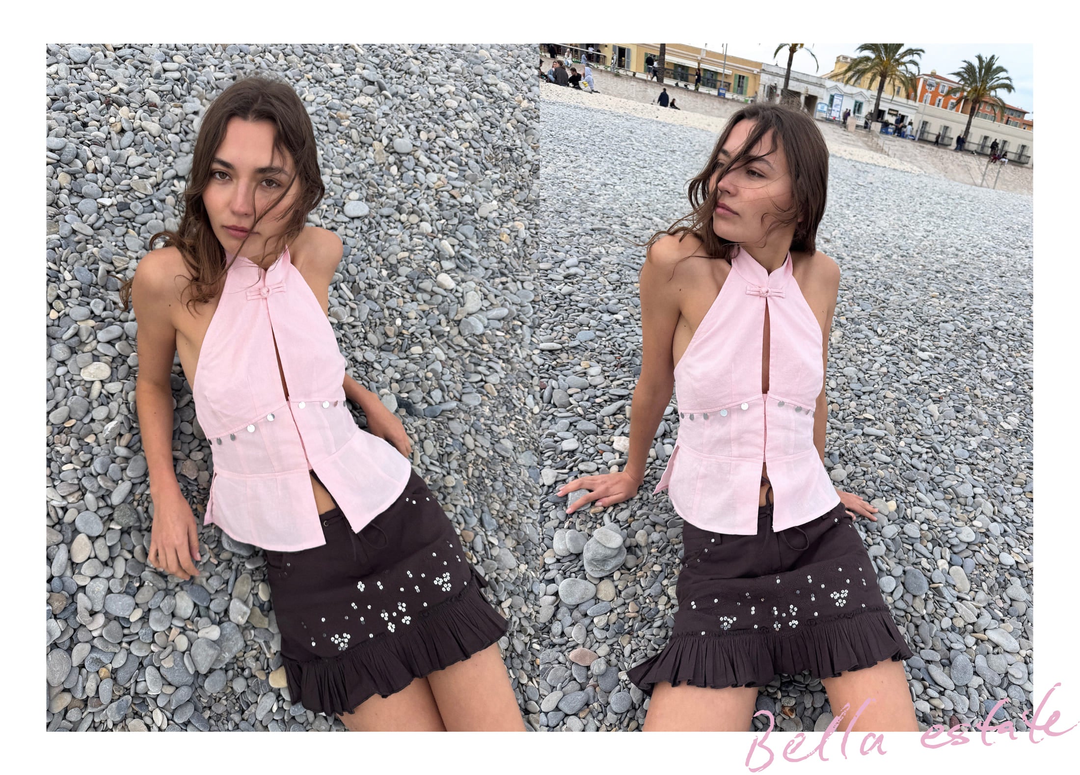 Mirror short skirt