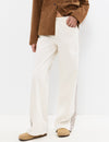 Pants with side embroidery