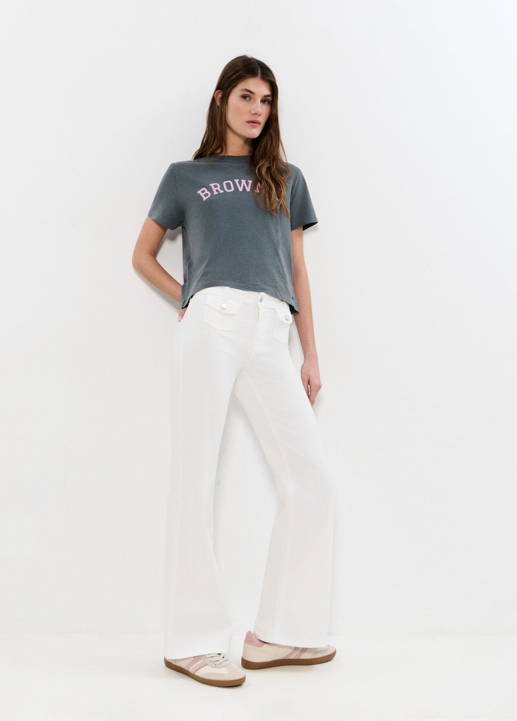 Pantalons campana amb butxaques frontals