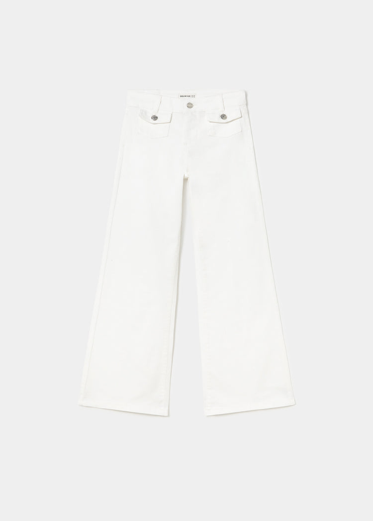 Wijde broek met voorzakken