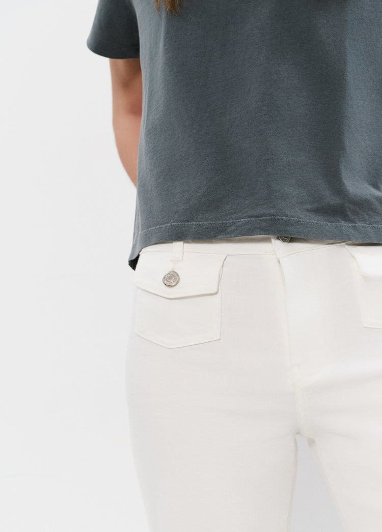 Wijde broek met voorzakken