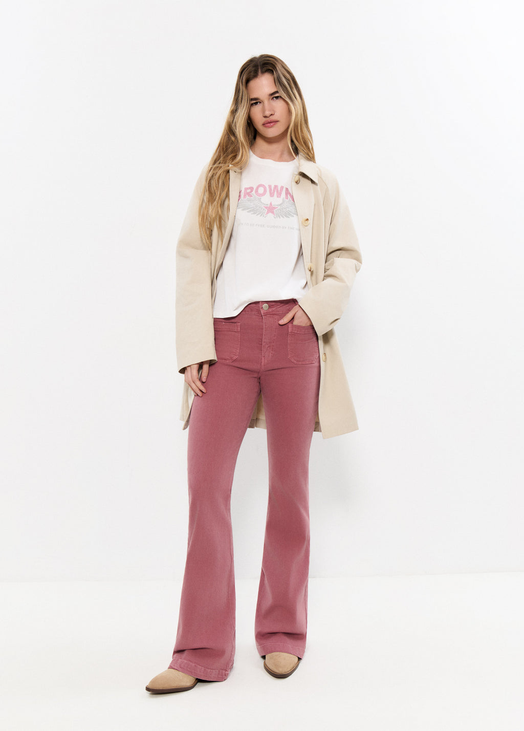 Wijde broek met zakken