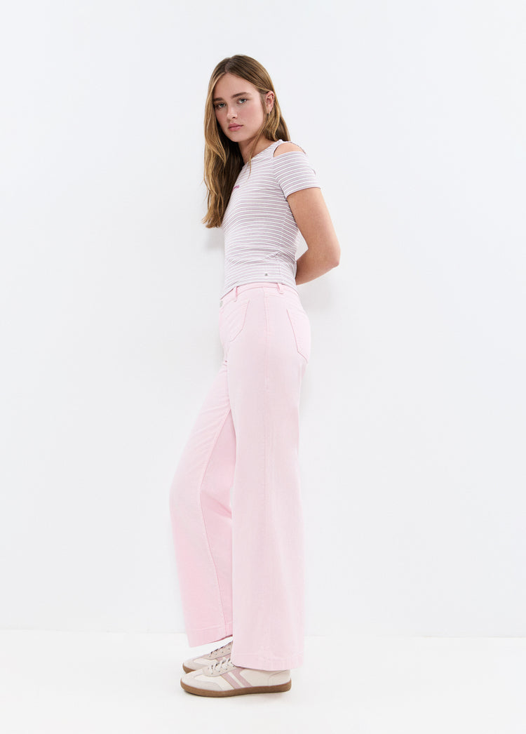 Culotte broek met voorzakken