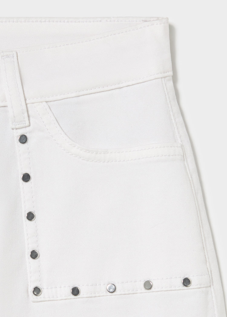 Culotte pants with studs