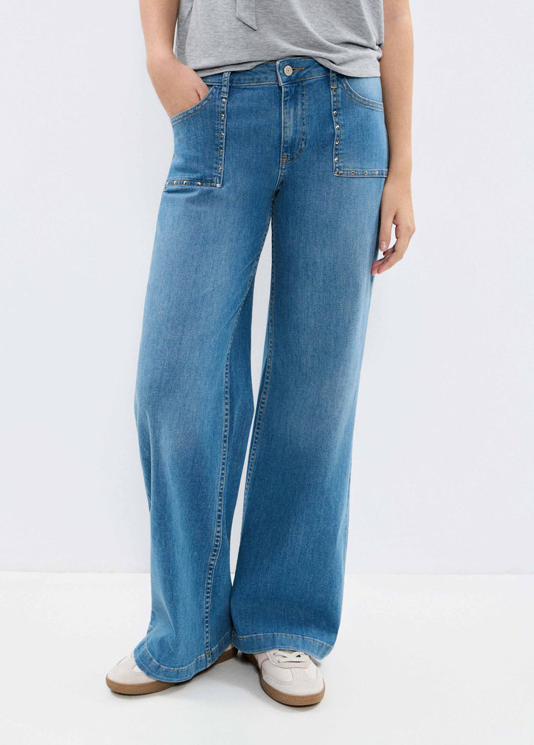 Culotte broek met studs