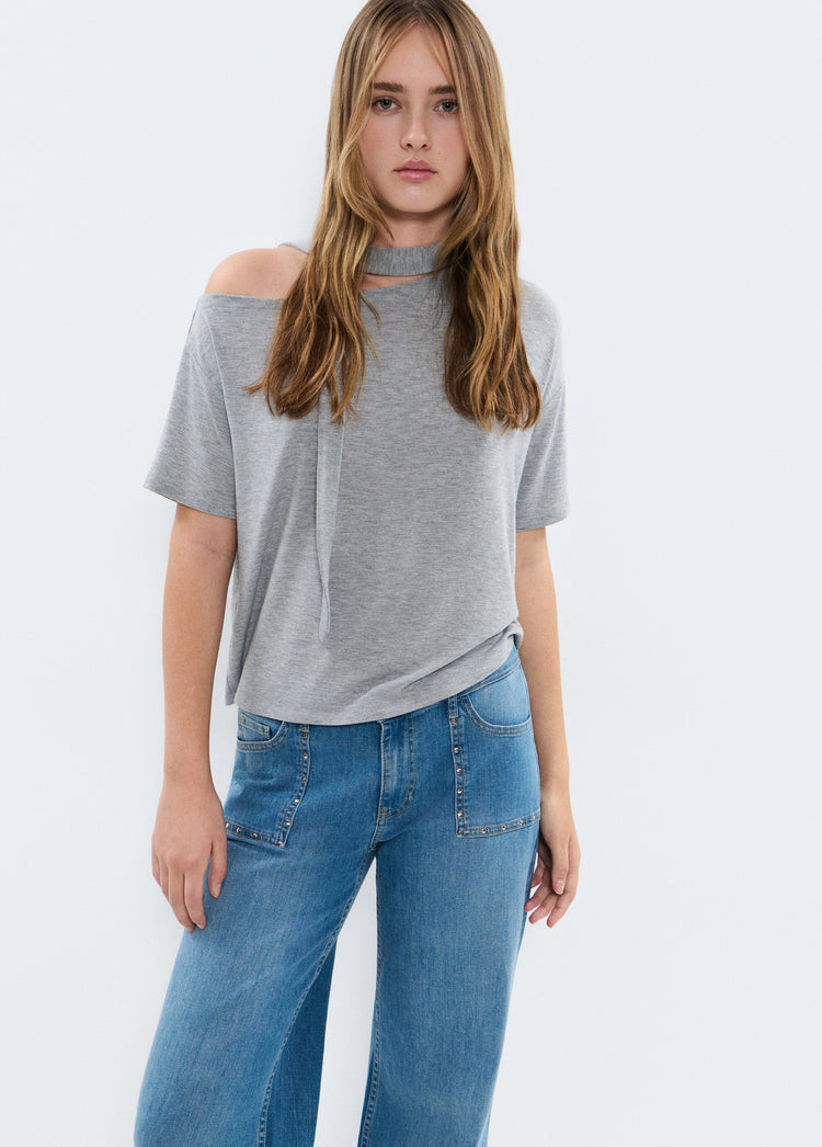Culotte broek met studs
