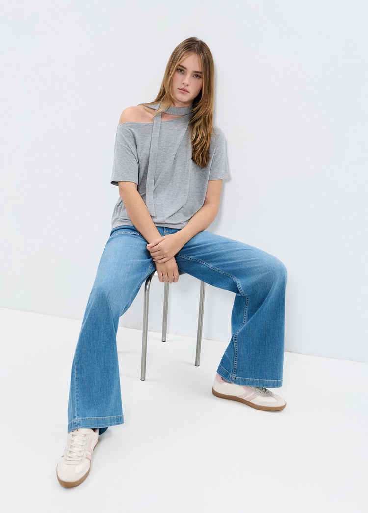 Culotte broek met studs