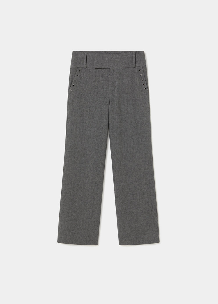 Visgraatbroek met eyelets
