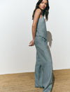 Flowy pants with patch pocket