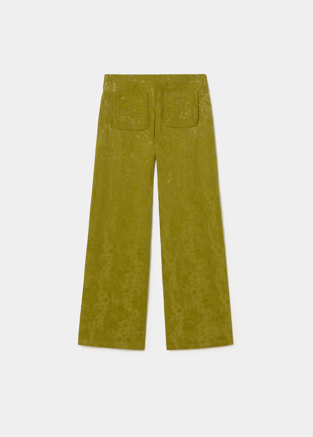 Satin jacquard pants