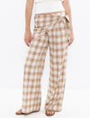 Checked Trouser with scarf detail