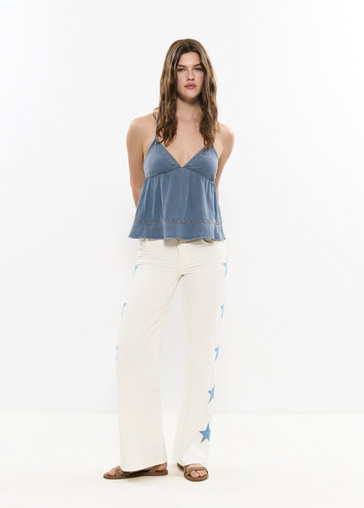 Broek met meerdere sterren aan de zijkant