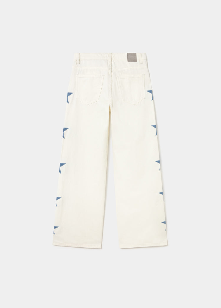 Broek met meerdere sterren aan de zijkant