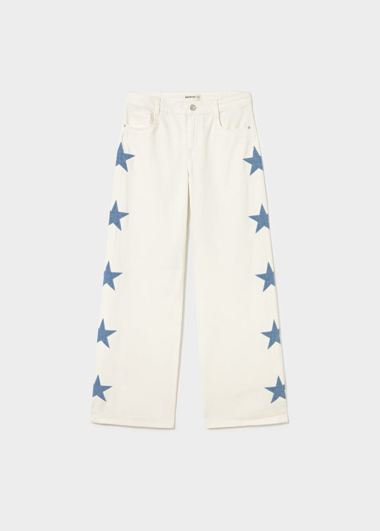 Broek met meerdere sterren aan de zijkant
