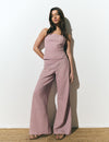 Pantalons ratlles cintura ampla