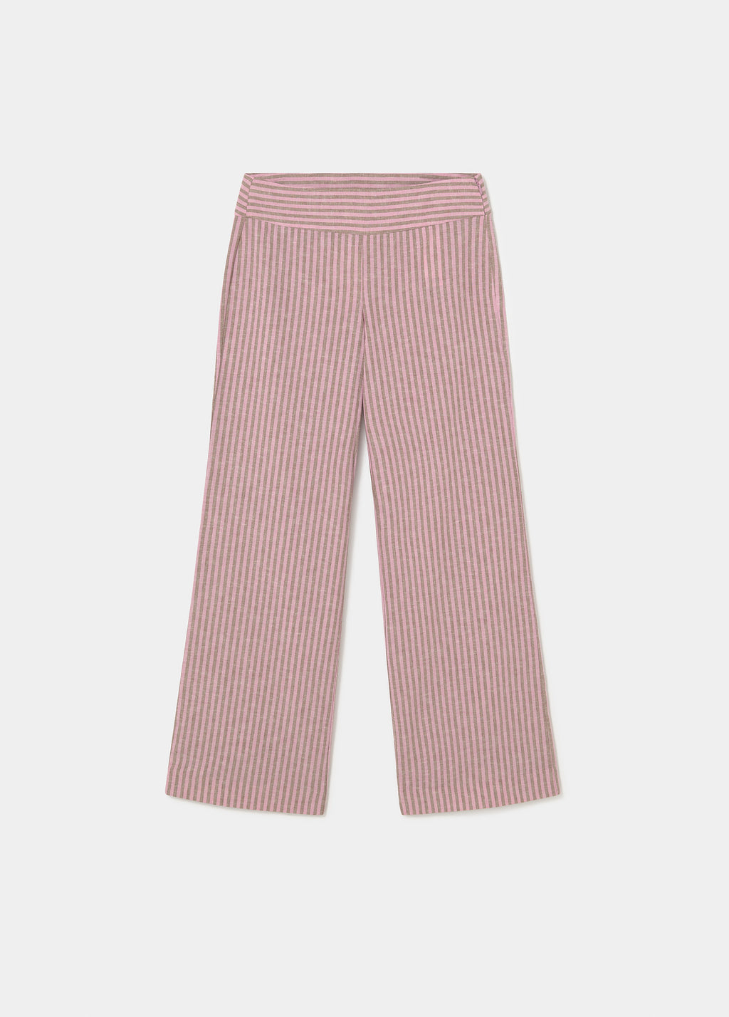 Pantalons ratlles cintura ampla