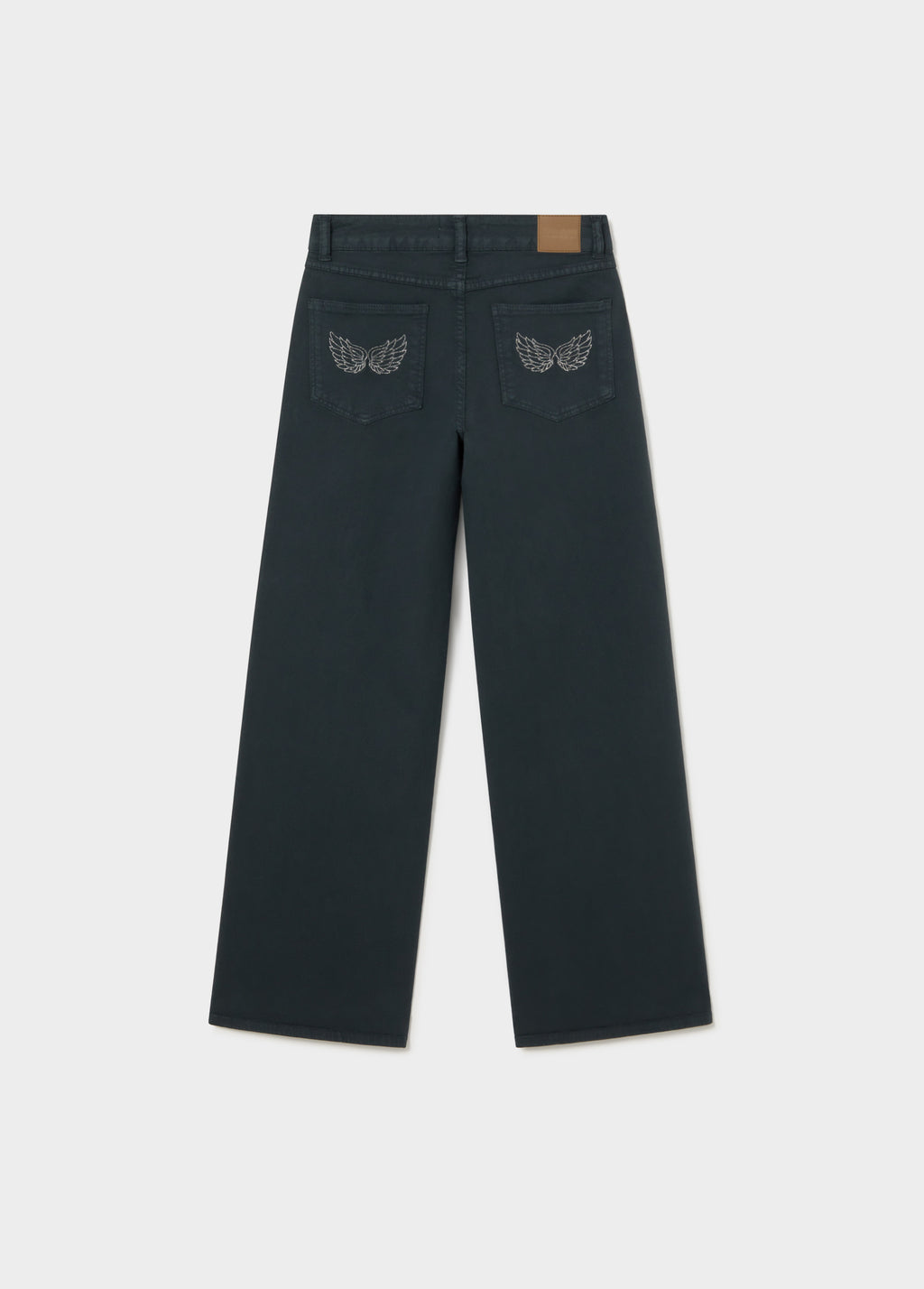 Pantalone dritto con ali