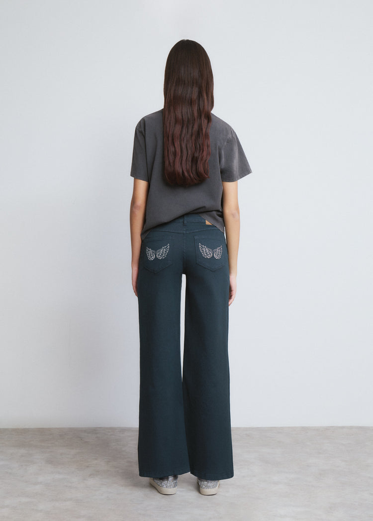 Rechte broek met vleugels