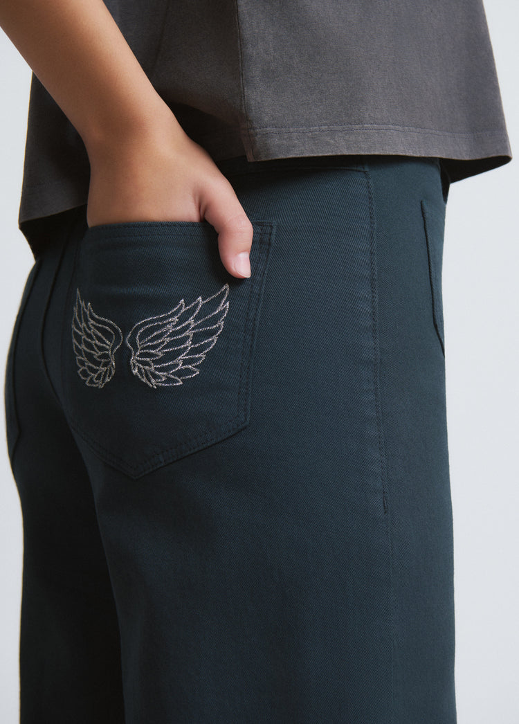 Rechte broek met vleugels