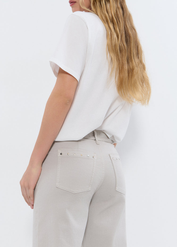 Rechte broek met studs