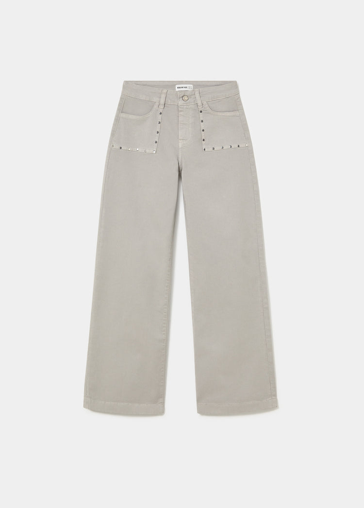 Rechte broek met studs