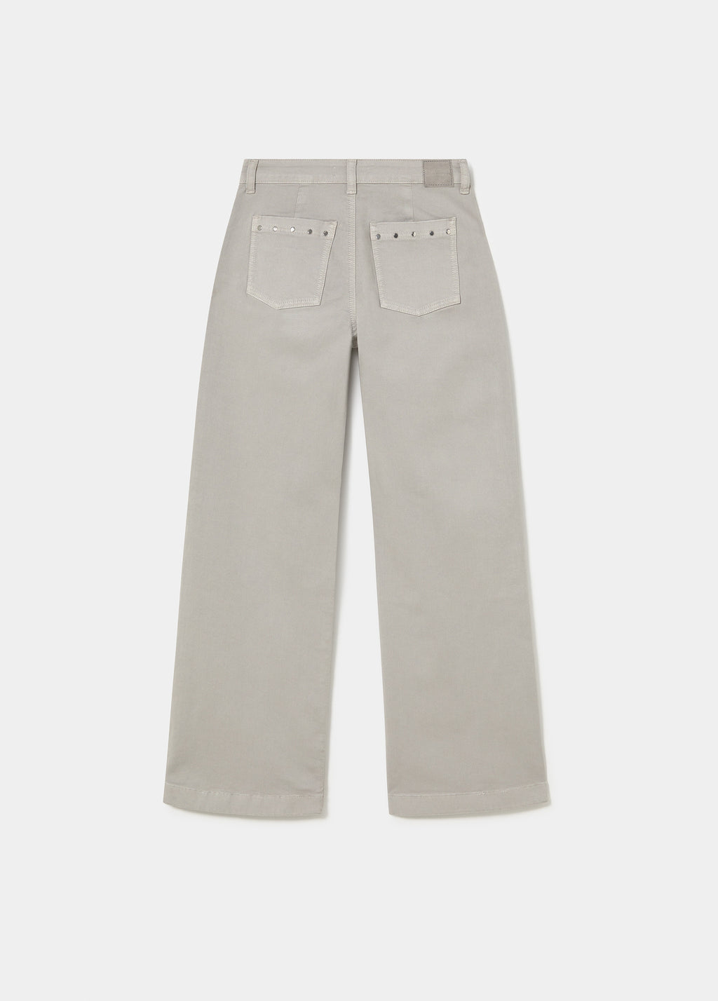 Pantaloni dritti con borchie