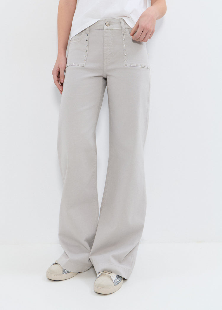 Rechte broek met studs