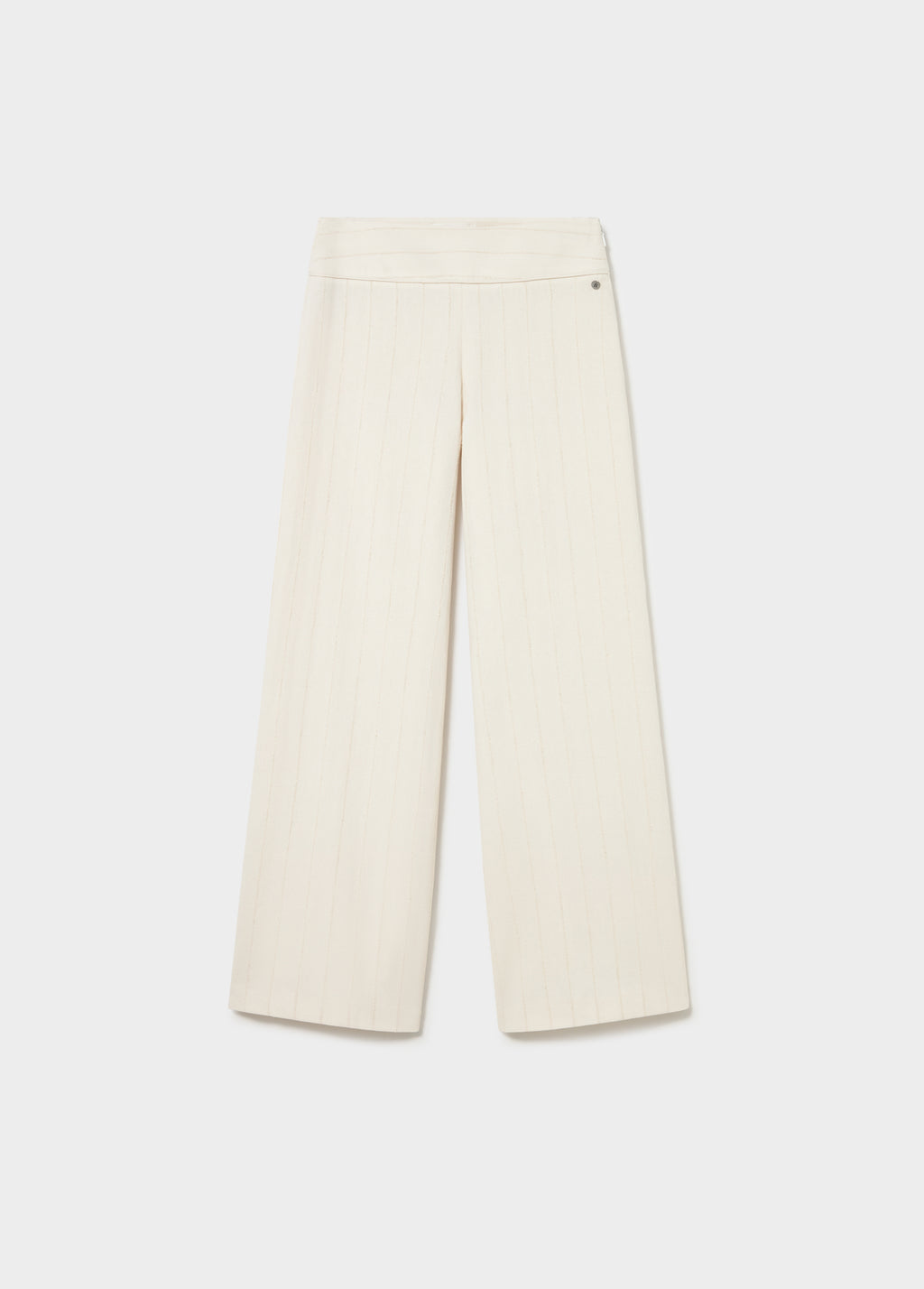 Low-rise textured knit pants