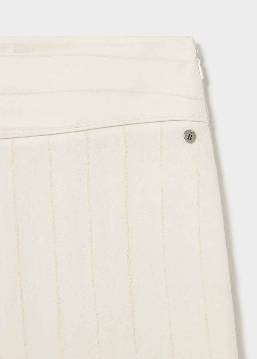 Low-rise textured knit pants