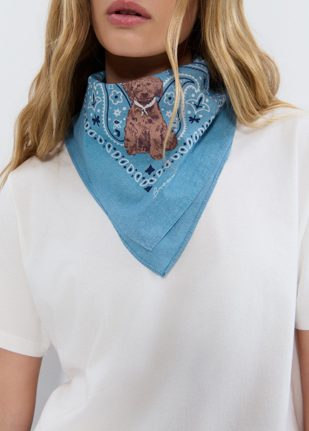 Pañuelo estampado perrito