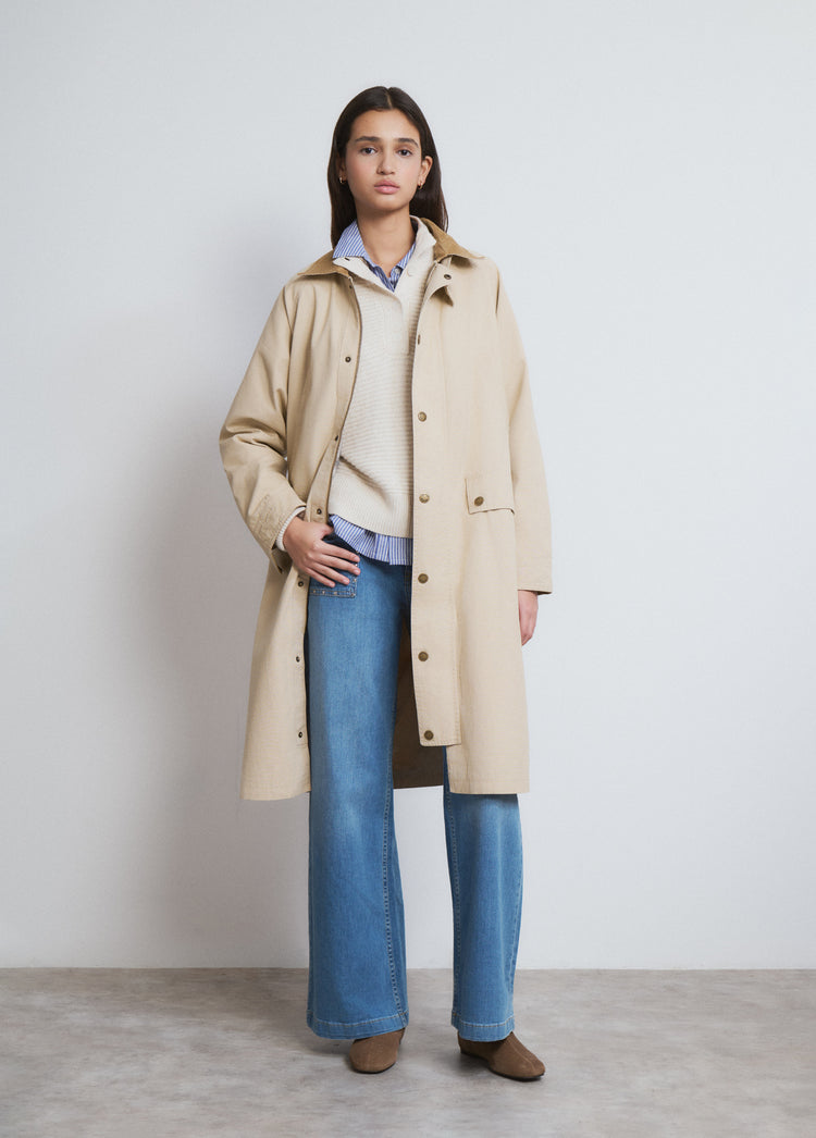 Long cotton parka