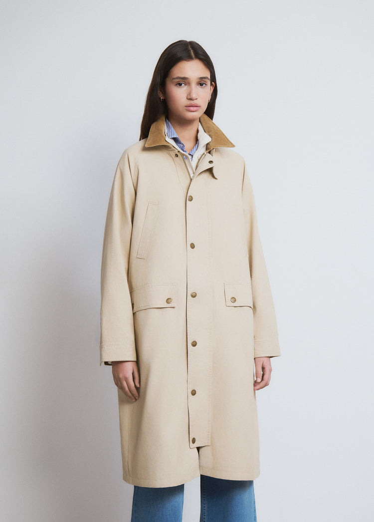 Long cotton parka